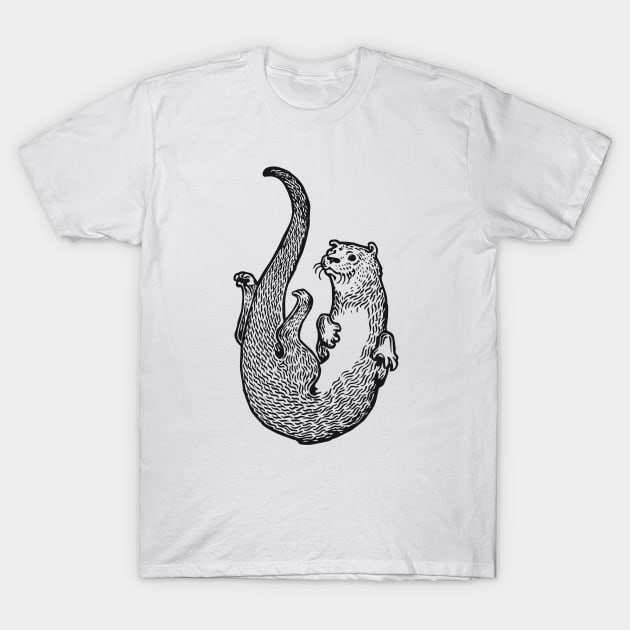 A Levity of Animals: Otter Nonsense T-Shirt by calebfaires